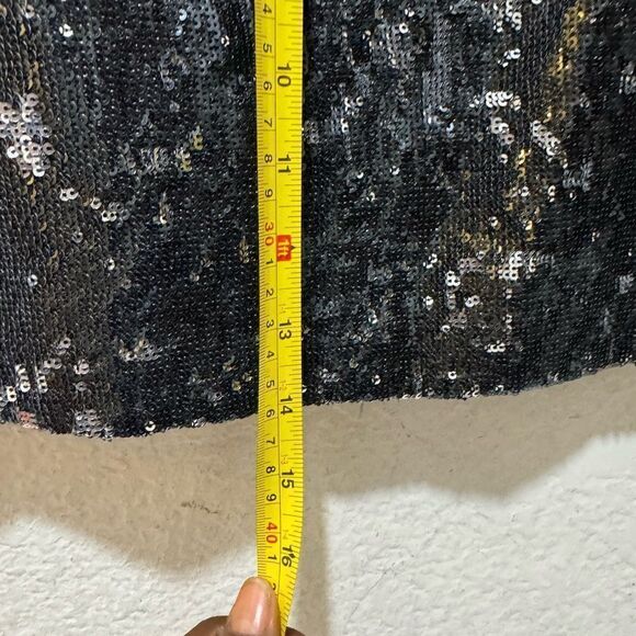 Sans Souci Black Sequin Mini Skirt - Picture 4 of 9